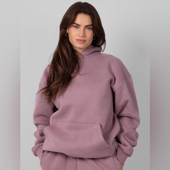 NEW COMFRT MINIMALIST HOODIE ORCHID SIZE S SMALL - Picture 3 of 5